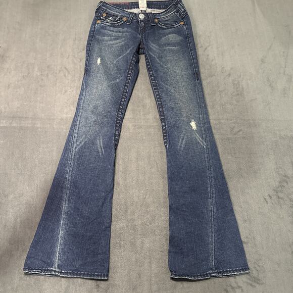 VTG True Religion JOEY SUPER T Big Stitch jeans Size 25 - Picture 1 of 9